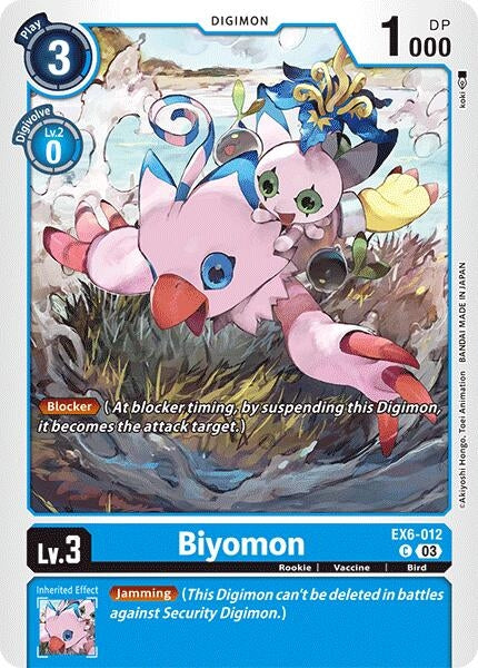 Image for Biyomon - Digimon Card Game