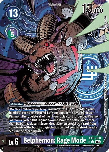 Image for Belphemon: Rage Mode (Alternate Art) - Digimon Card Game