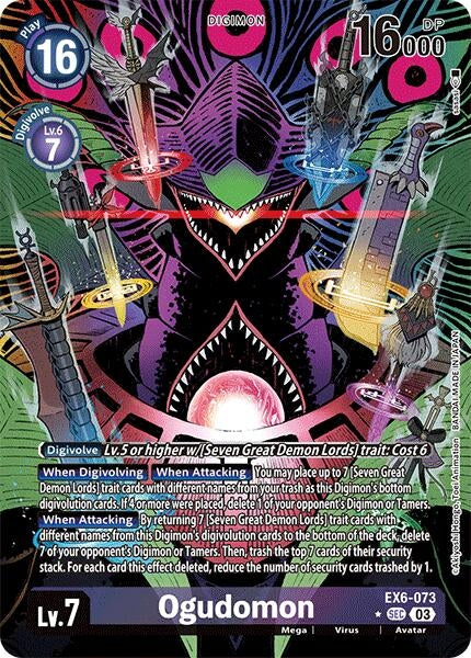 Image for Ogudomon (Alternate Art) - Digimon Card Game
