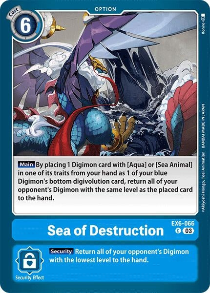 Image for Sea of Destruction - Digimon Card Game