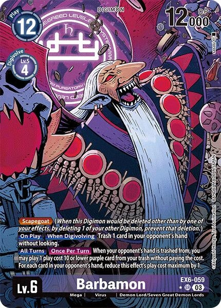 Image for Barbamon (Alternate Art) - Digimon Card Game