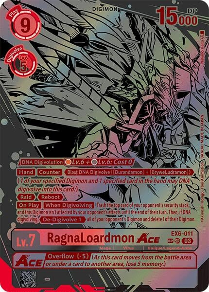 Image for RagnaLoardmon ACE (Textured) - Digimon Card Game