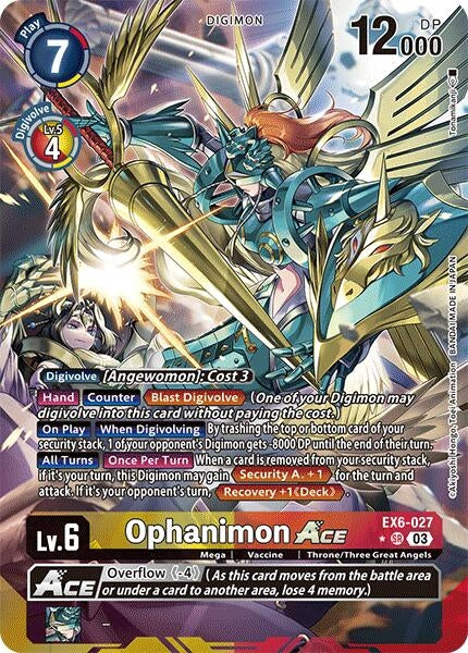 Image for Ophanimon ACE (Alternate Art) - Digimon Card Game