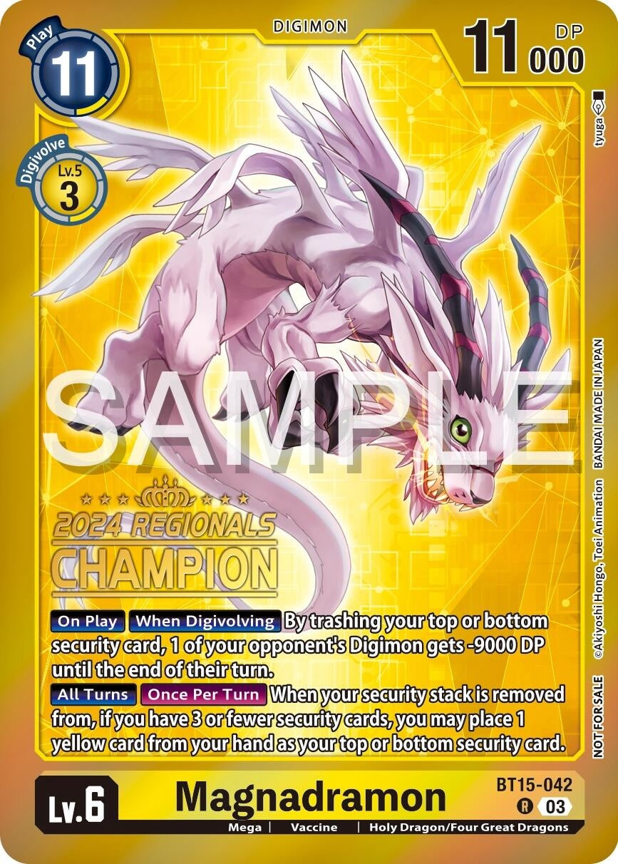 Image for Magnadramon (2024 Regionals Champion) - Digimon Card Game