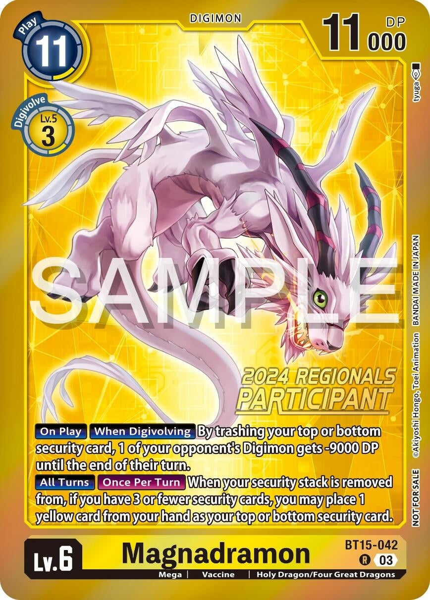 Image for Magnadramon (2024 Regionals Participant) - Digimon Card Game