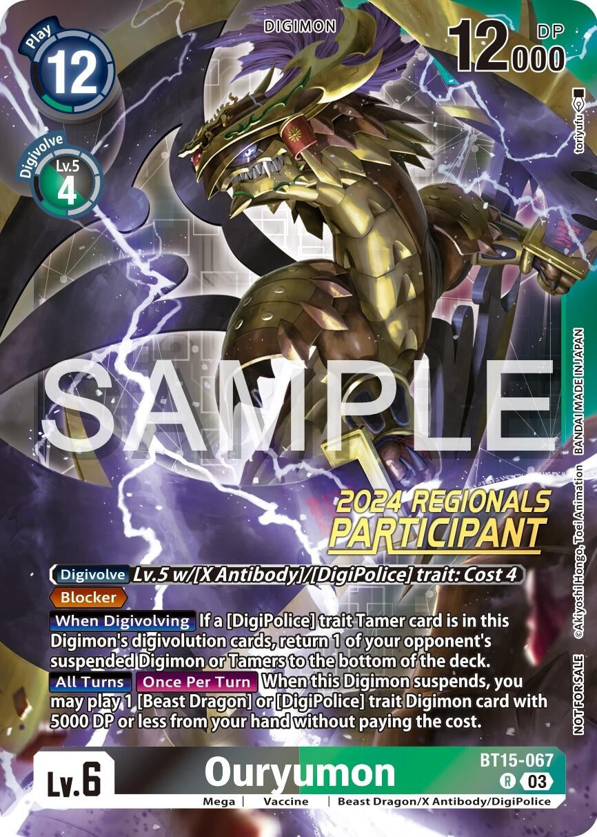 Image for Ouryumon (2024 Regionals Participant) - Digimon Card Game