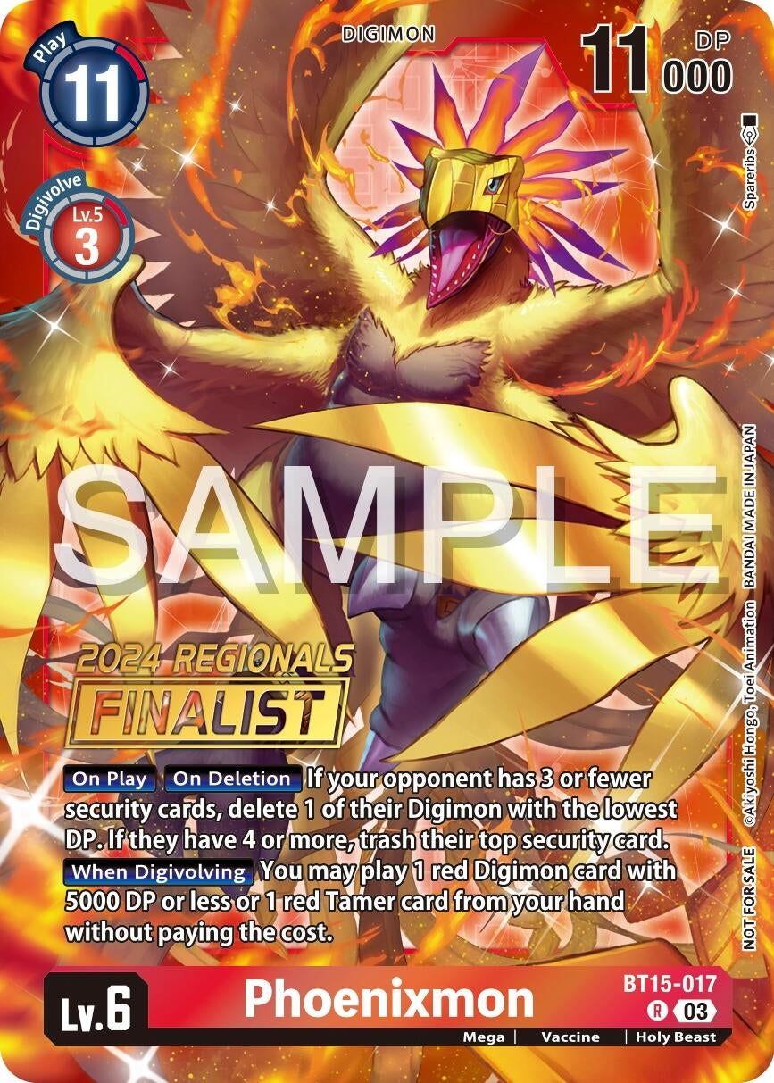 Image for Phoenixmon (2024 Regionals Finalist) - Digimon Card Game
