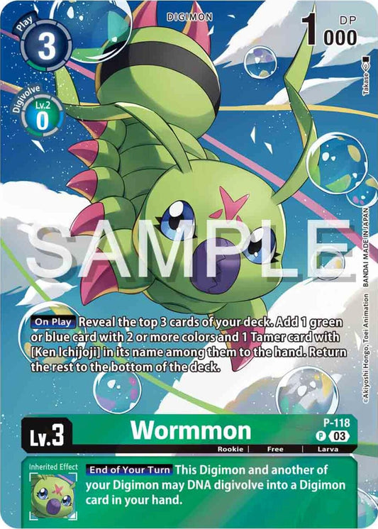 Image for Wormmon - P-118 (Digimon Adventure 02: The Beginning Set) - Digimon Card Game