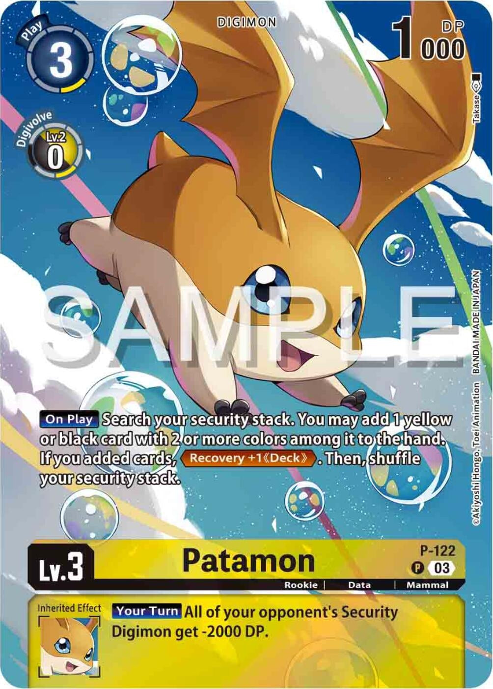 Image for Patamon - P-122 (Digimon Adventure 02: The Beginning Set) - Digimon Card Game
