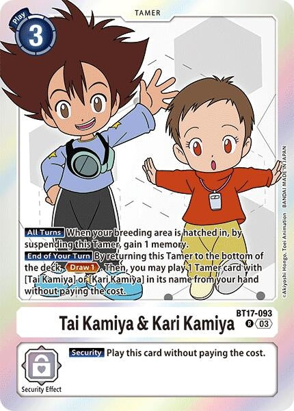 Image for Tai Kamiya & Kari Kamiya - Digimon Card Game