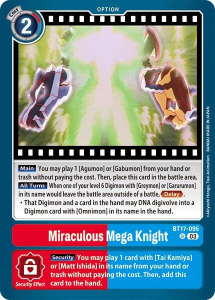 Image for Miraculous Mega Knight - Digimon Card Game