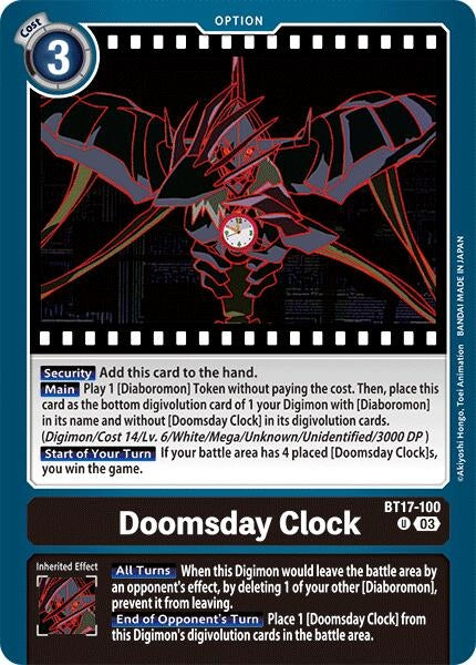 Image for Doomsday Clock - Digimon Card Game