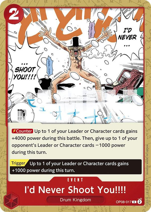 Image for I'd Never Shoot You!!!! - One Piece Card Game