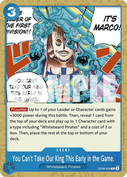 Image for You Can't Take Our King This Early in the Game. - One Piece Card Game