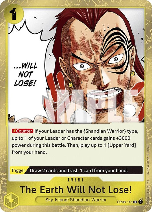 Image for The Earth Will Not Lose! - One Piece Card Game
