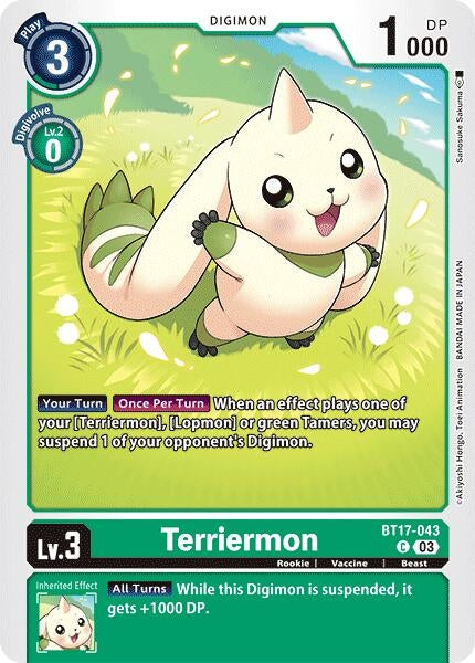 Image for Terriermon - Digimon Card Game