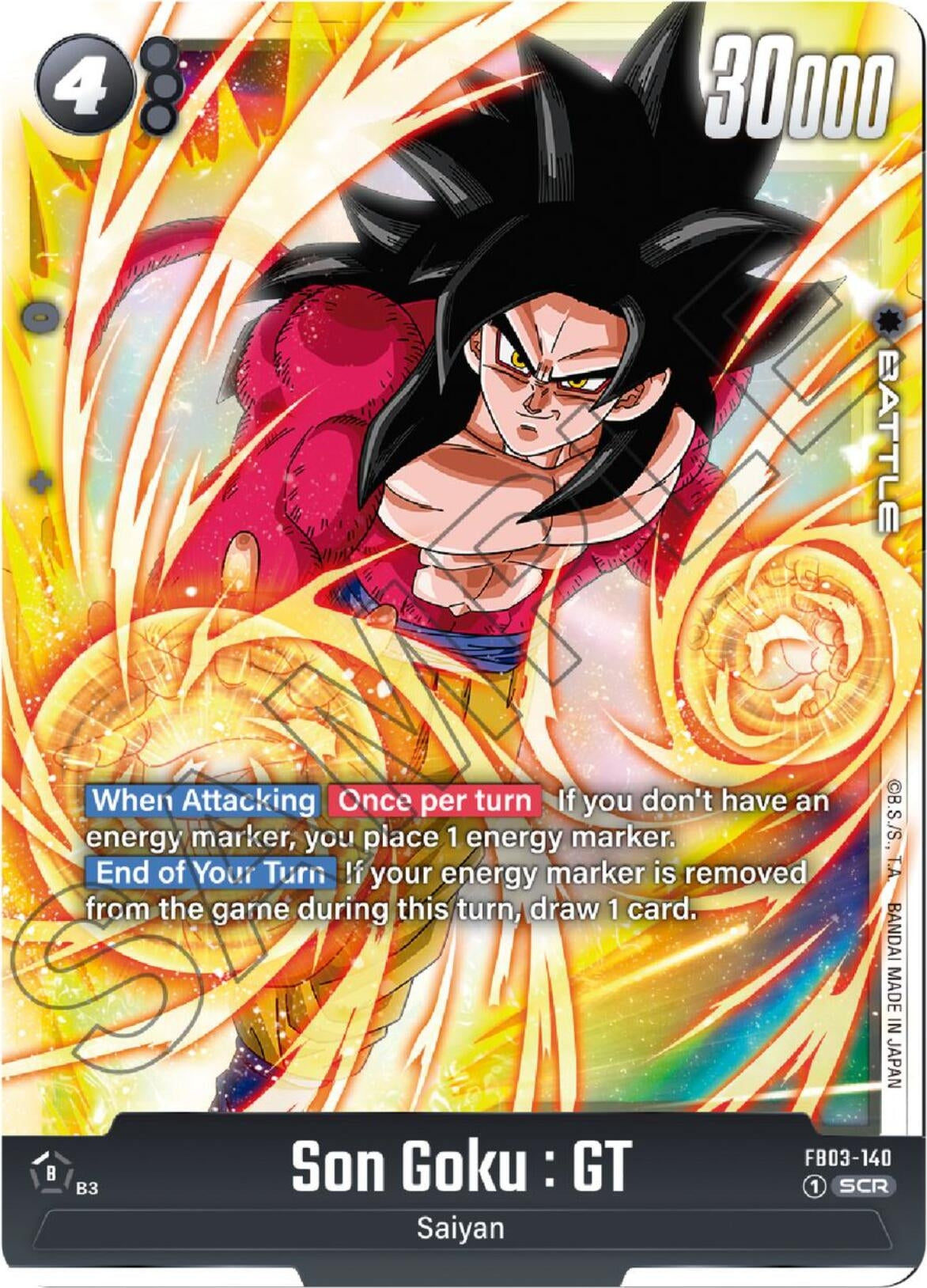 Image for Son Goku : GT - FB03-140 - Dragon Ball Super: Fusion World