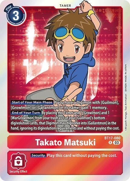 Image for Takato Matsuki - Digimon Card Game