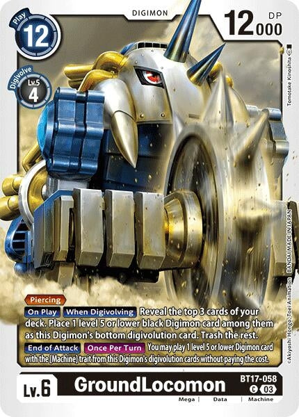Image for GroundLocomon - Digimon Card Game