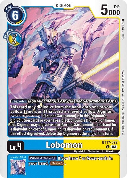 Image for Lobomon - Digimon Card Game
