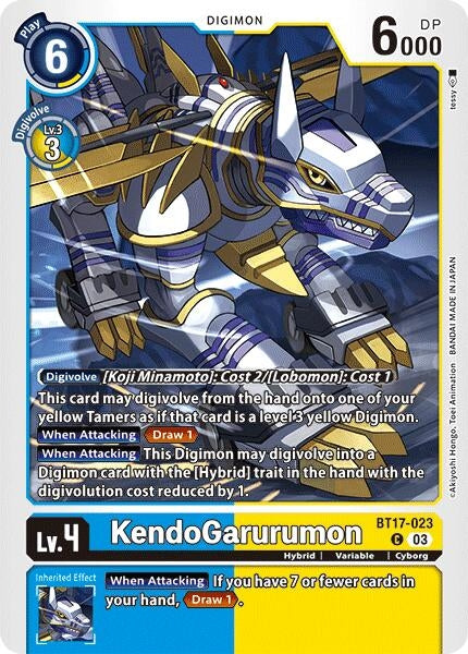Image for KendoGarurumon - Digimon Card Game