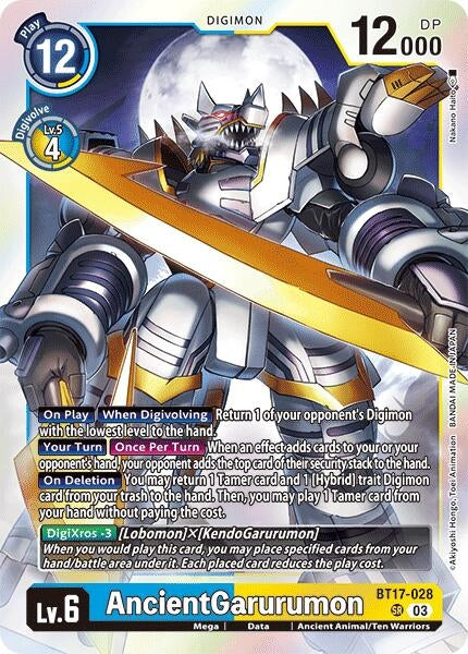 Image for AncientGarurumon - Digimon Card Game