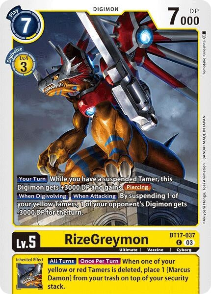 Image for RizeGreymon - Digimon Card Game