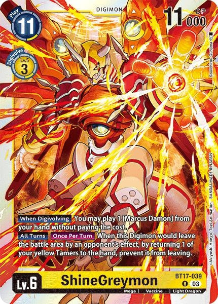 Image for ShineGreymon - Digimon Card Game