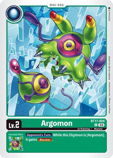 Image for Argomon - BT17-004 - Digimon Card Game