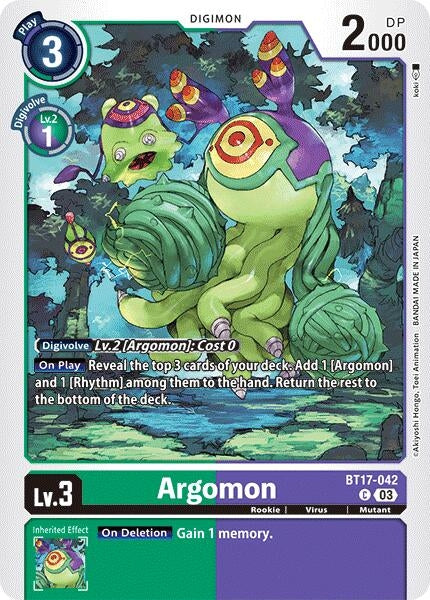 Image for Argomon - BT17-042 - Digimon Card Game