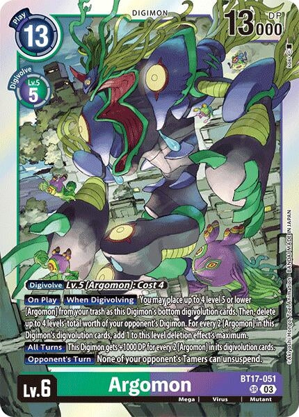 Image for Argomon - BT17-051 - Digimon Card Game