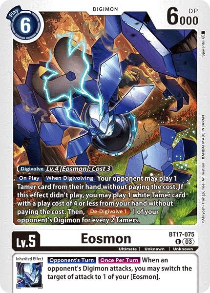 Image for Eosmon - BT17-075 - Digimon Card Game
