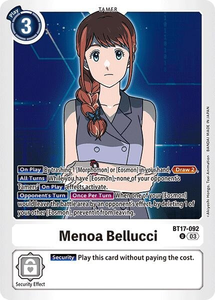 Image for Menoa Bellucci - Digimon Card Game