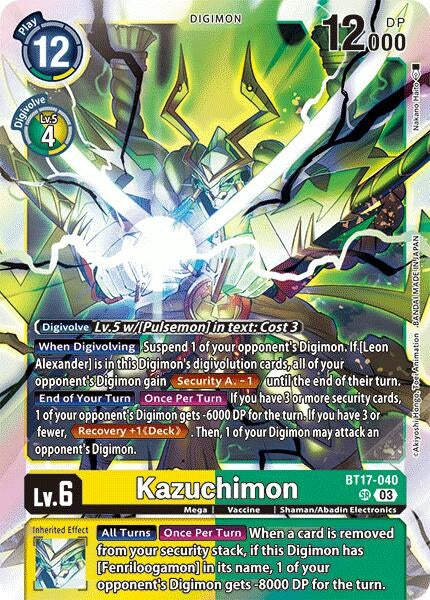 Image for Kazuchimon - Digimon Card Game