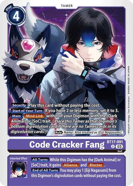 Image for Code Cracker Fang - Digimon Card Game
