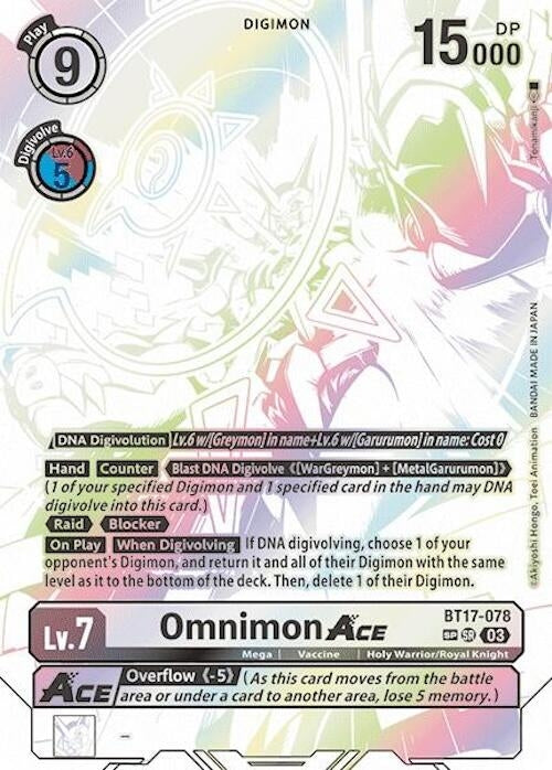 Image for Omnimon ACE (Textured) - Digimon Card Game