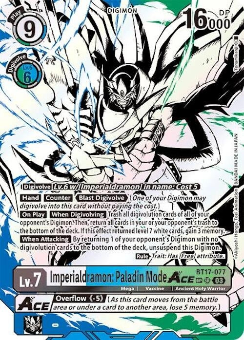 Image for Imperialdramon: Paladin Mode ACE (Textured) - Digimon Card Game