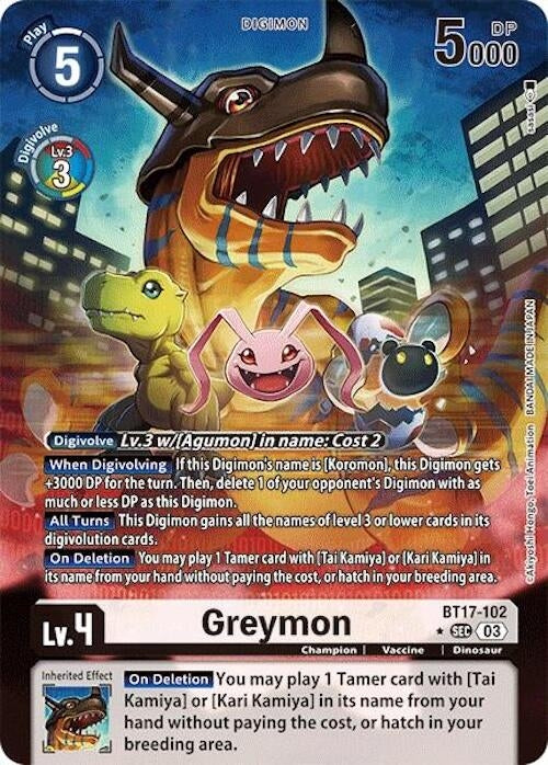 Image for Greymon (Alternate Art) - Digimon Card Game