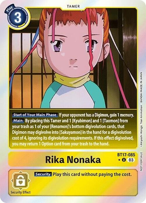 Image for Rika Nonaka (Secret Crisis: Movie Memorial Pack) - Digimon Card Game
