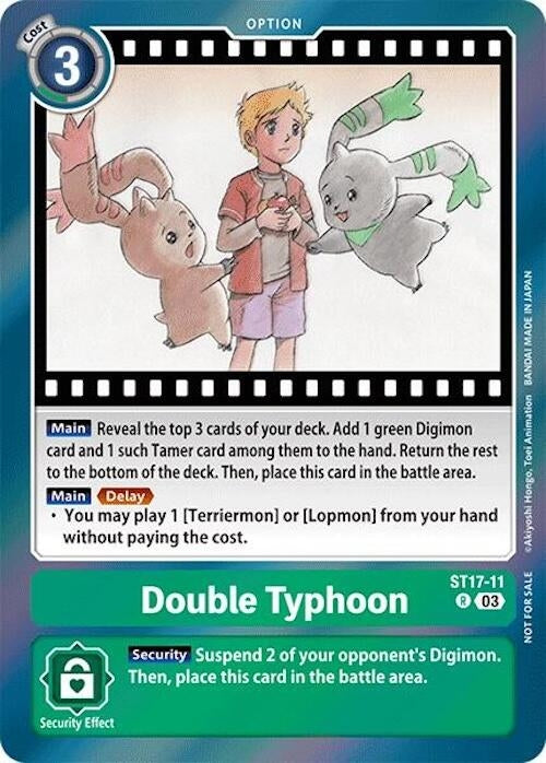 Image for Double Typhoon (Secret Crisis: Movie Memorial Pack) - Digimon Card Game
