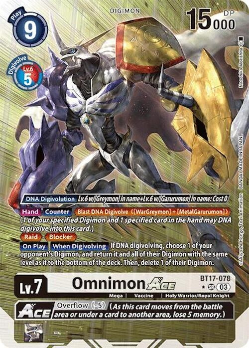 Image for Omnimon ACE (Alternate Art) - Digimon Card Game