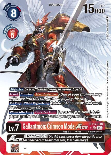 Image for Gallantmon: Crimson Mode ACE (Alternate Art) - Digimon Card Game