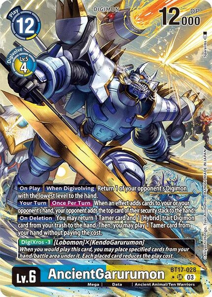 Image for AncientGarurumon (Alternate Art) - Digimon Card Game