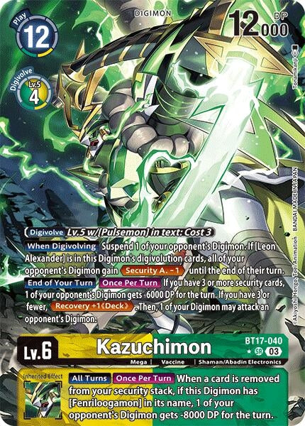 Image for Kazuchimon (Alternate Art) - Digimon Card Game