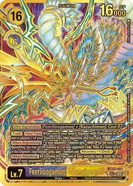 Image for Fenriloogamon: Takemikazuchi (Textured) - Digimon Card Game