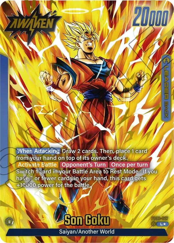 Image for Son Goku - FB03-027 (Alternate Art) - Dragon Ball Super: Fusion World