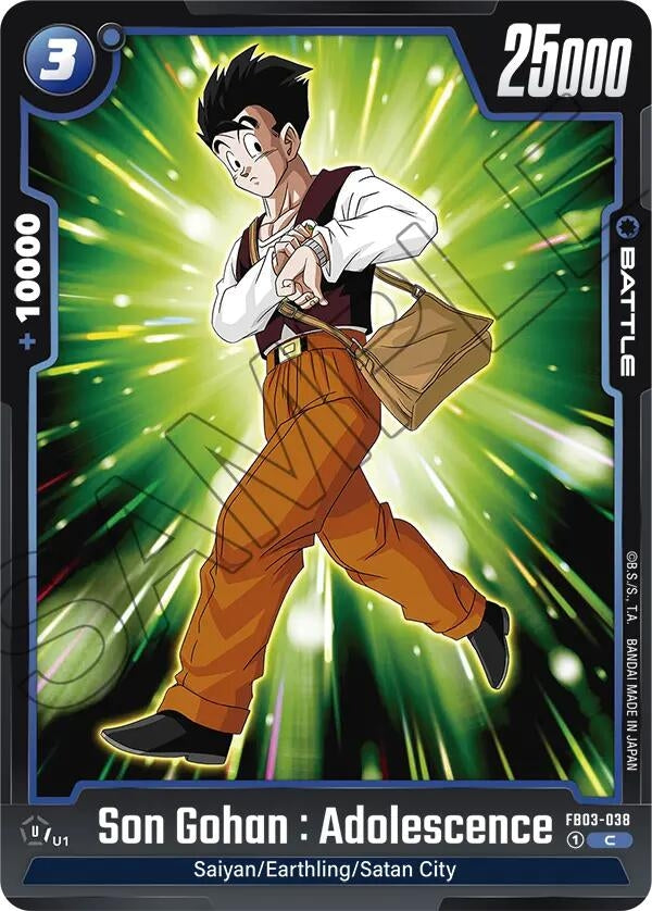Image for Son Gohan : Adolescence - FB03-038 - Dragon Ball Super: Fusion World