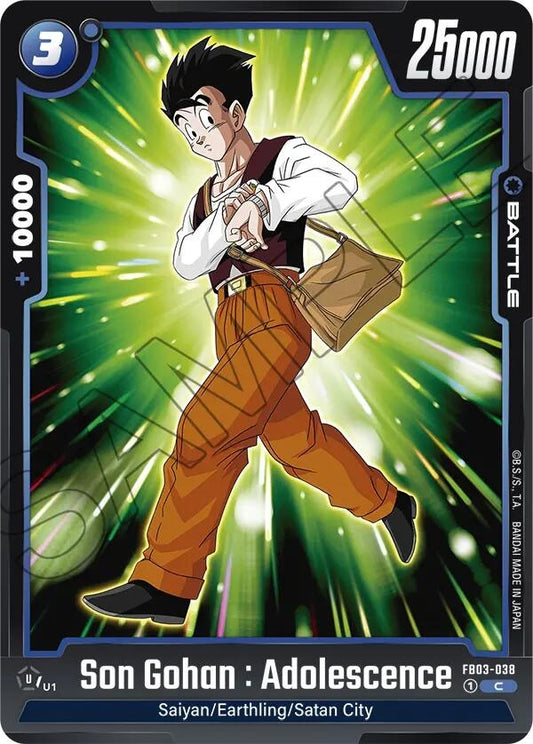 Image for Son Gohan : Adolescence - FB03-038 - Dragon Ball Super: Fusion World