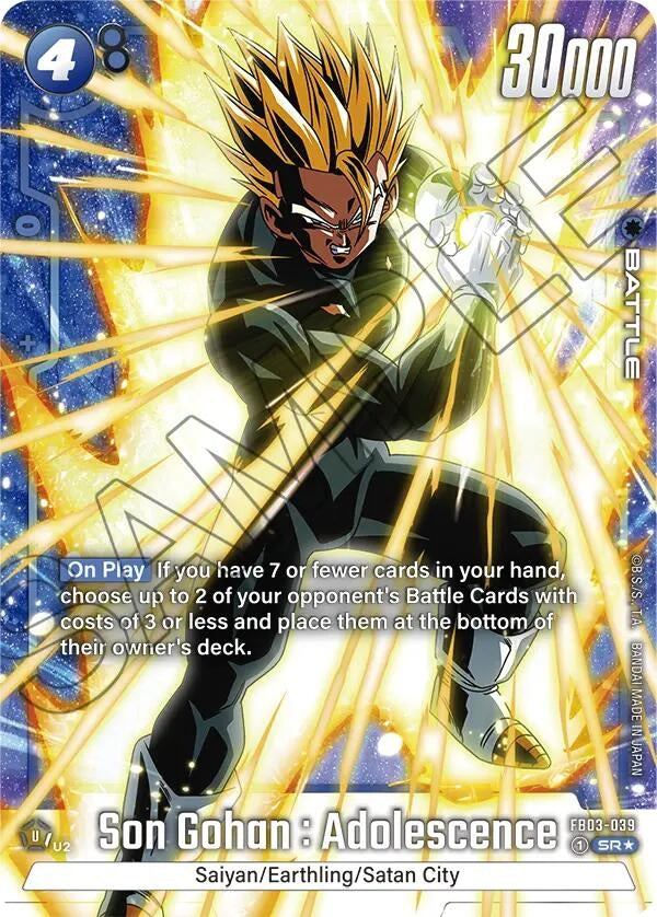 Image for Son Gohan : Adolescence - FB03-039 (Alternate Art) - Dragon Ball Super: Fusion World