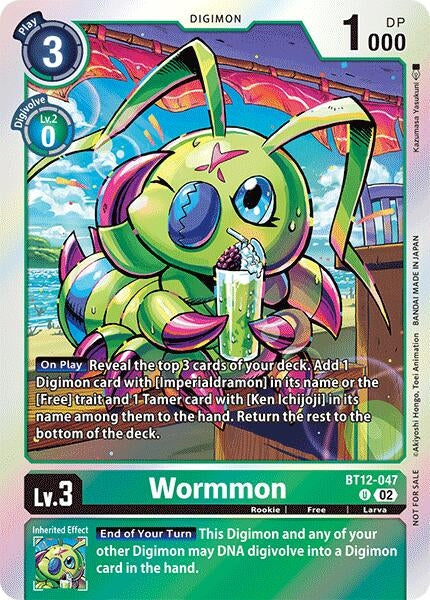 Image for Wormmon - BT12-047 (Convention Promo 2024) - Digimon Card Game